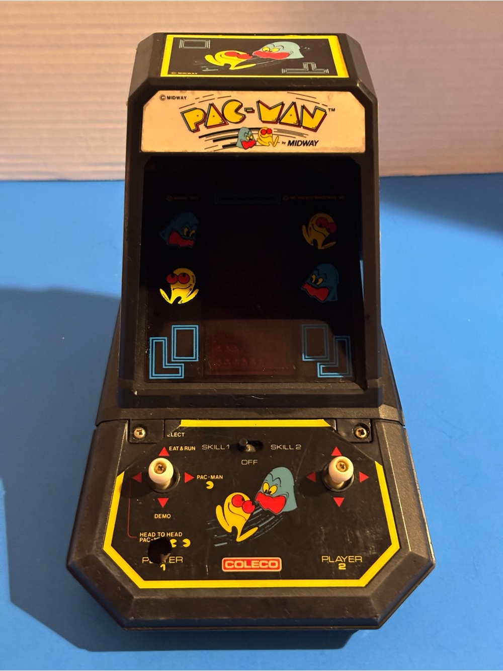 Pac-Man Tabletop Arcade Game for parts or repair.